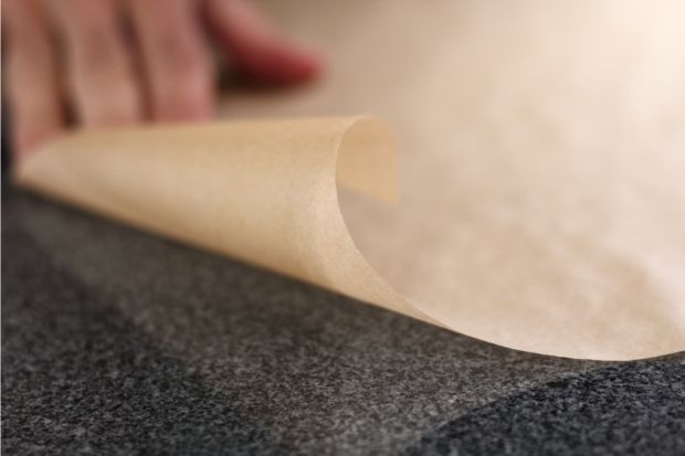 Parchment paper that can get very hot