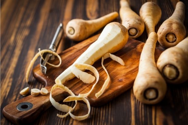 Peeled parsnip that can be substituted