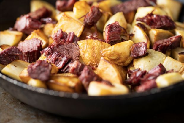 Corned beef hash that you can overcook