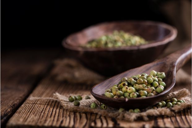 Green peppercorns that are not the same as capers