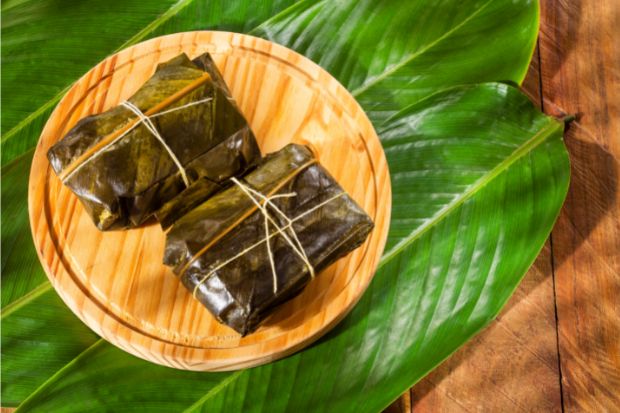 Banana leaves used as substitute for corn husks when making tamales