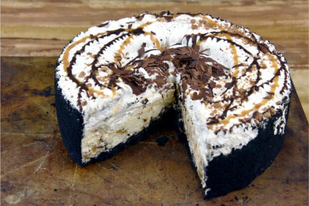 Ice cream cake that won't last for very long