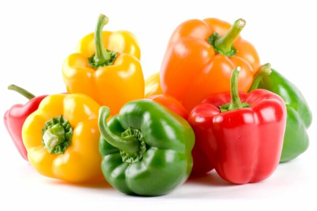 Bell peppers to be used as Anaheim pepper substitutes